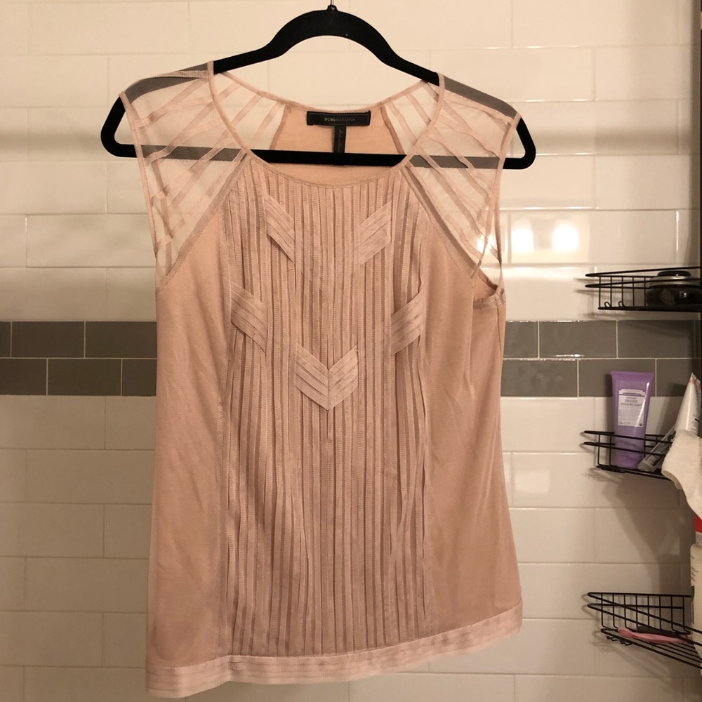 BCBG blush top